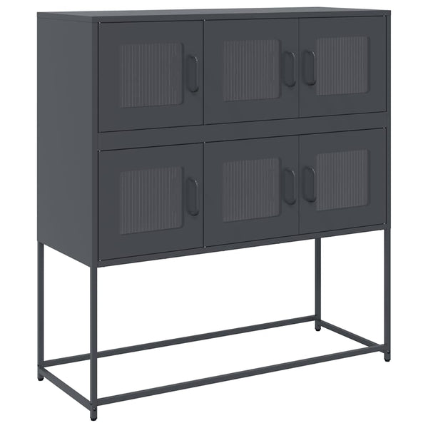 Anthrazit Sideboard, 100,5 cm Stahl