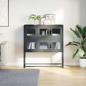 Anthrazit Sideboard, 100,5 cm Stahl