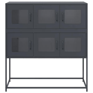 Anthrazit Sideboard, 100,5 cm Stahl