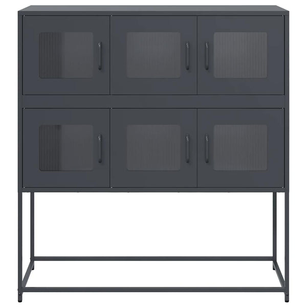 Anthrazit Sideboard, 100,5 cm Stahl