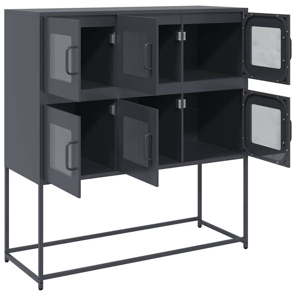Anthrazit Sideboard, 100,5 cm Stahl