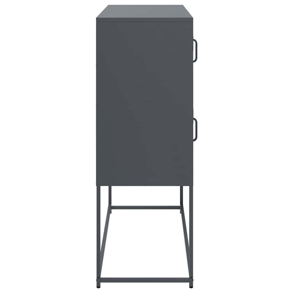Anthrazit Sideboard, 100,5 cm Stahl