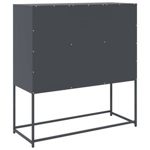 Anthrazit Sideboard, 100,5 cm Stahl