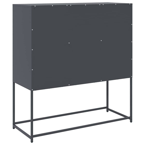 Anthrazit Sideboard, 100,5 cm Stahl