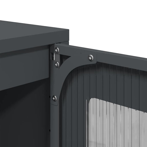 Anthrazit Sideboard, 100,5 cm Stahl