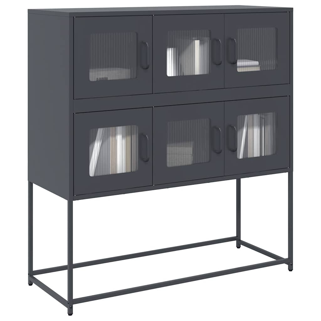 Anthrazit Sideboard, 100,5 cm Stahl