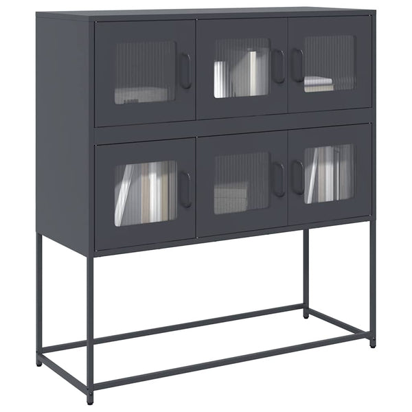 Anthrazit Sideboard, 100,5 cm Stahl