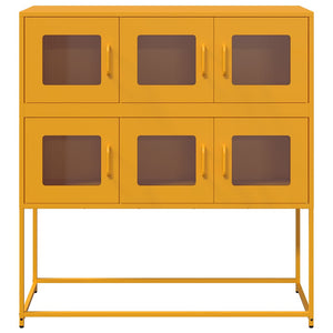 Senfgelbes Sideboard 100,5 cm Stahl