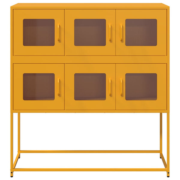 Senfgelbes Sideboard 100,5 cm Stahl