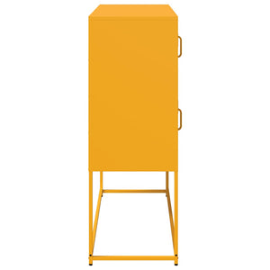 Senfgelbes Sideboard 100,5 cm Stahl