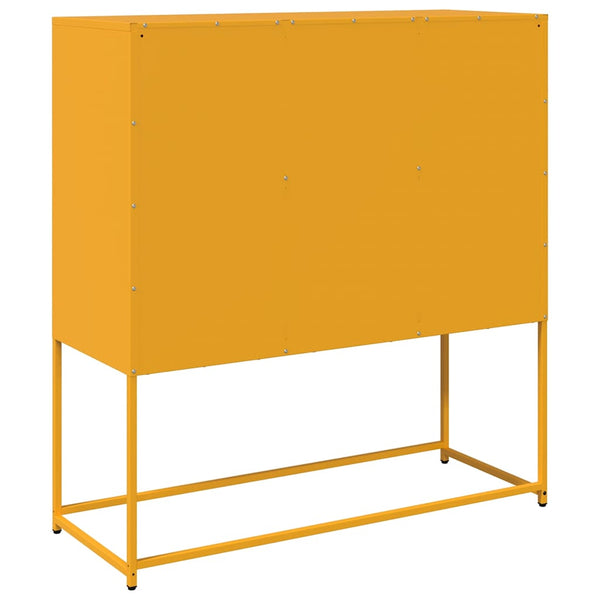 Senfgelbes Sideboard 100,5 cm Stahl