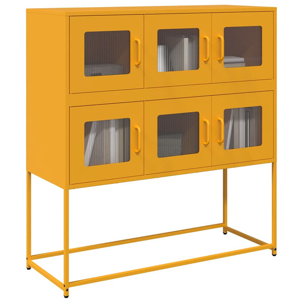 Senfgelbes Sideboard 100,5 cm Stahl