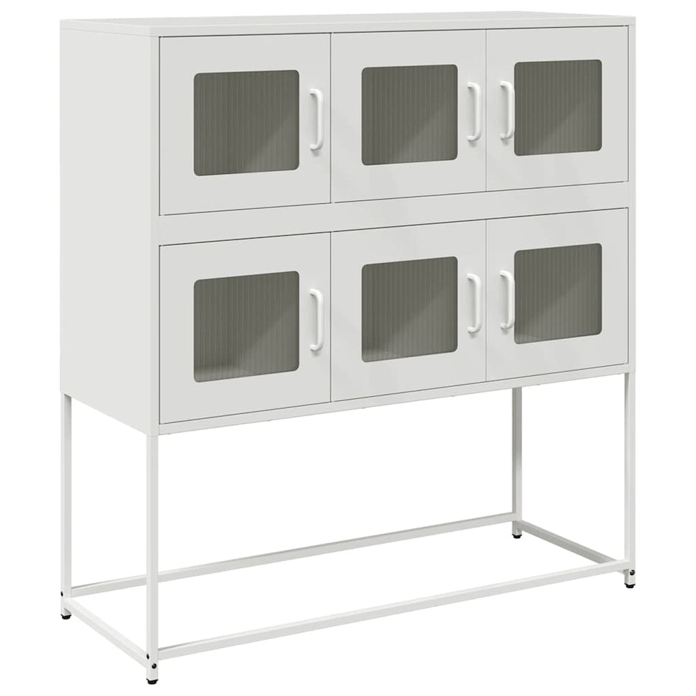 Weißes Sideboard 100,5 cm aus Stahl