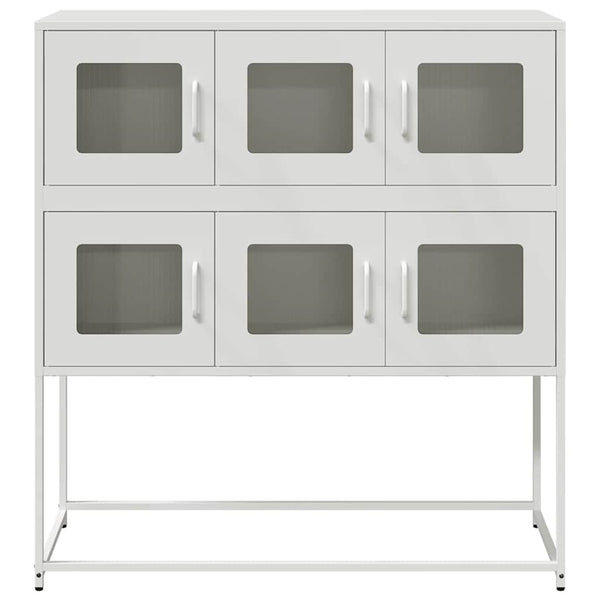 Weißes Sideboard 100,5 cm aus Stahl