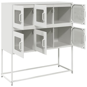 Weißes Sideboard 100,5 cm aus Stahl