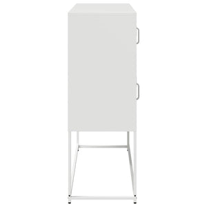 Weißes Sideboard 100,5 cm aus Stahl