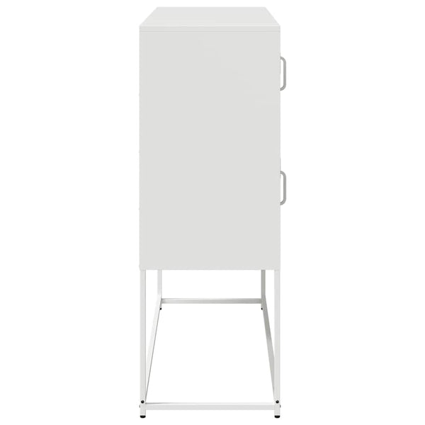 Weißes Sideboard 100,5 cm aus Stahl