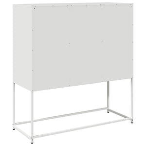 Weißes Sideboard 100,5 cm aus Stahl