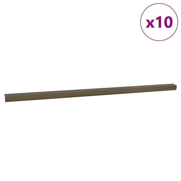 Treppenkantenprofile Braun Aluminium 67cm - 10er Set