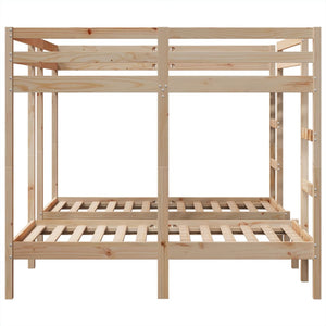 Dreifach-Etagenbett Kiefer Massivholz 160x200 & 80x160 cm