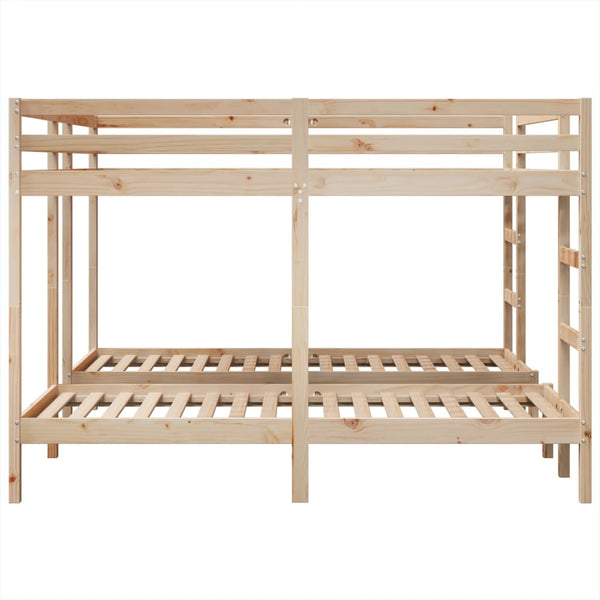 Dreifach Etagenbett Kiefer Massivholz 200x200/80x200 cm