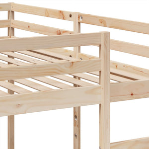 Dreifach Etagenbett Kiefer Massivholz 200x200/80x200 cm