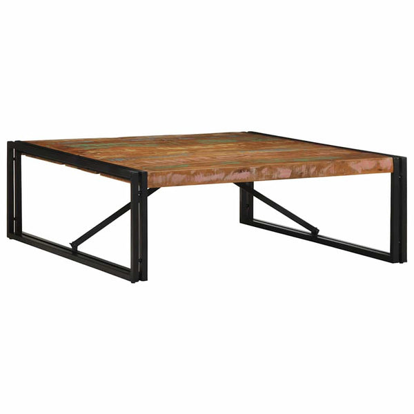 Mehrfarbiger Couchtisch Altholz 100x100 cm
