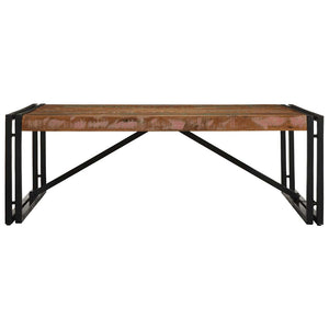 Mehrfarbiger Couchtisch Altholz 100x100 cm