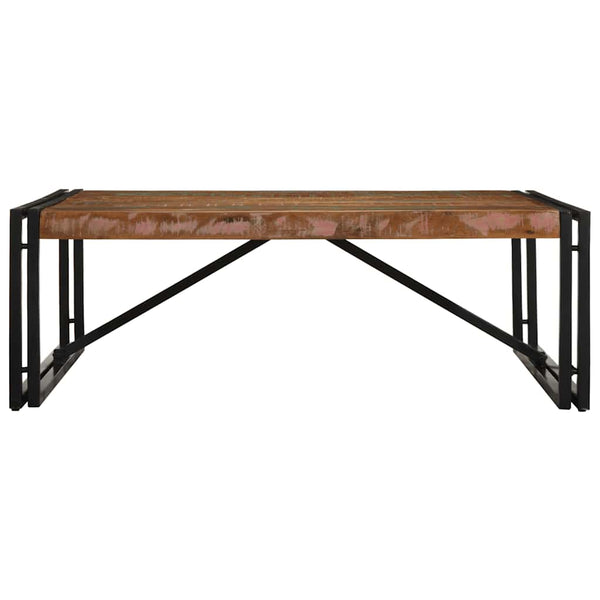 Mehrfarbiger Couchtisch Altholz 100x100 cm