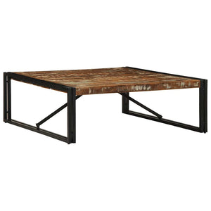 Mehrfarbiger Couchtisch Altholz 100x100 cm
