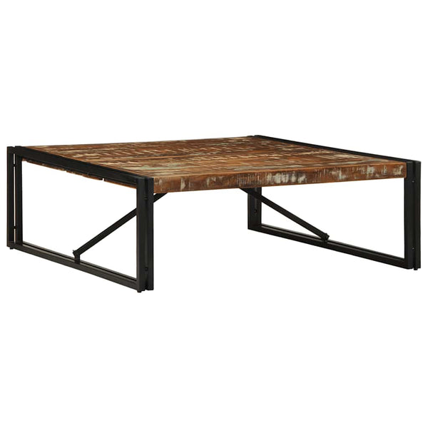 Mehrfarbiger Couchtisch Altholz 100x100 cm