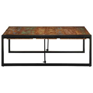 Mehrfarbiger Couchtisch Altholz 100x100 cm