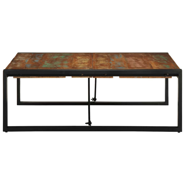 Mehrfarbiger Couchtisch Altholz 100x100 cm