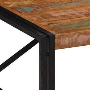 Mehrfarbiger Couchtisch Altholz 100x100 cm