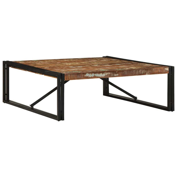 Mehrfarbiger Couchtisch Altholz 100x100 cm