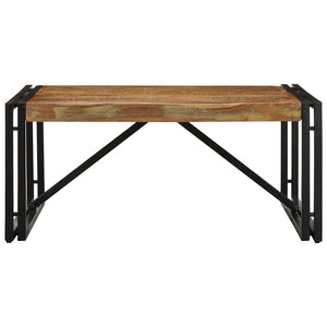 Mehrfarbiger Couchtisch Altholz 80x80 cm