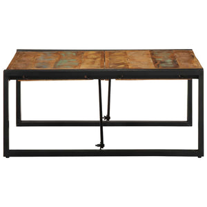Mehrfarbiger Couchtisch Altholz 80x80 cm