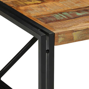 Mehrfarbiger Couchtisch Altholz 80x80 cm