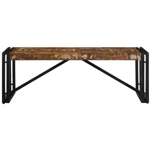 Mehrfarbiger Couchtisch Altholz 100x50 cm