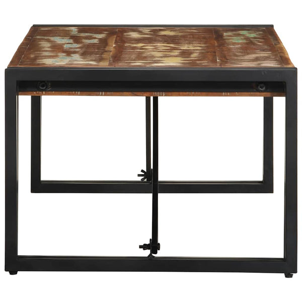 Mehrfarbiger Couchtisch Altholz 100x50 cm