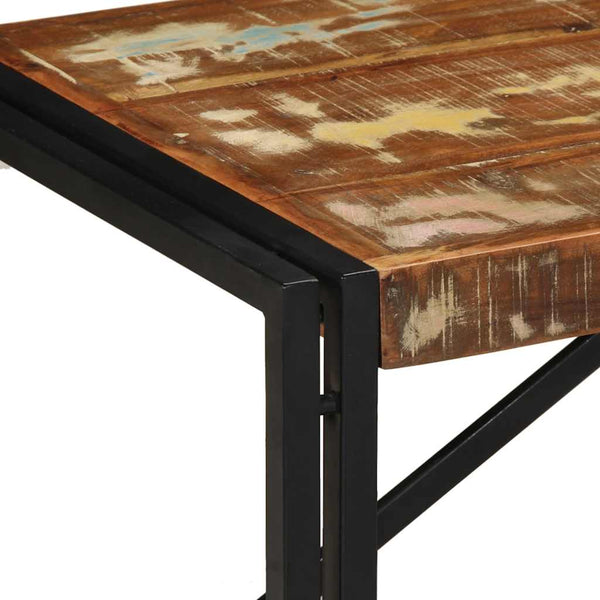 Mehrfarbiger Couchtisch Altholz 100x50 cm