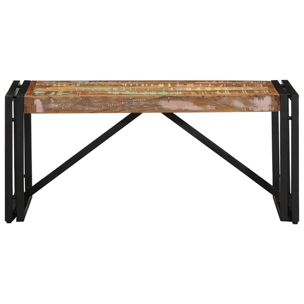 Mehrfarbiger Couchtisch Altholz 80x40 cm