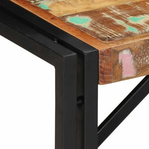 Mehrfarbiger Couchtisch Altholz 80x40 cm