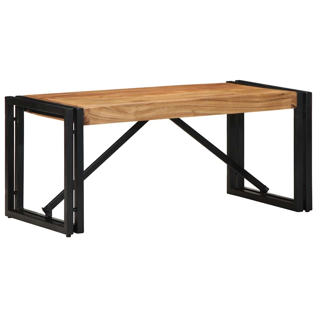 Couchtisch Akazie Massivholz 80x40 cm