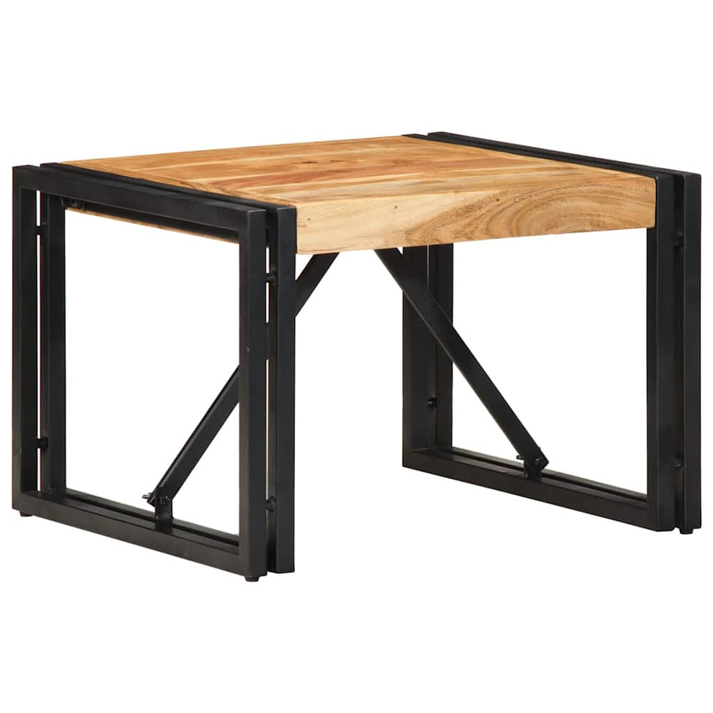 Akazie Couchtisch 50x50 cm Massivholz