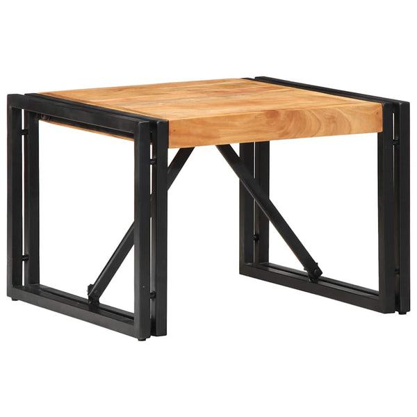 Akazie Couchtisch 50x50 cm Massivholz