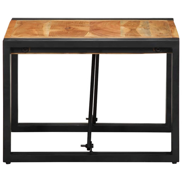Akazie Couchtisch 50x50 cm Massivholz