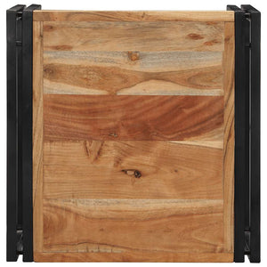 Akazie Couchtisch 50x50 cm Massivholz