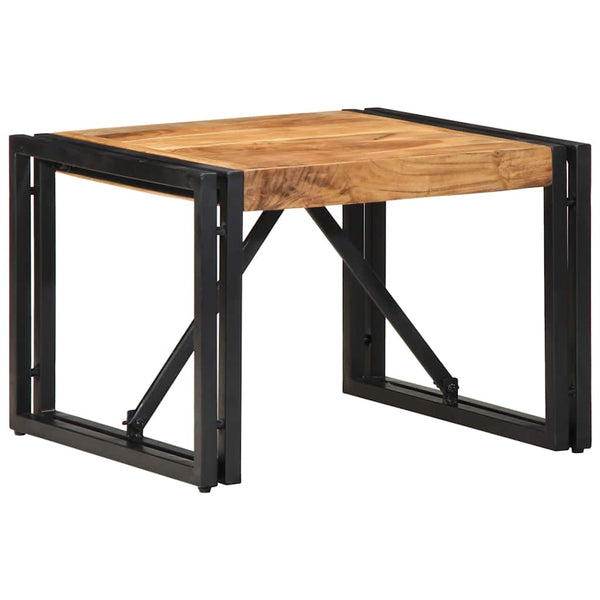 Akazie Couchtisch 50x50 cm Massivholz