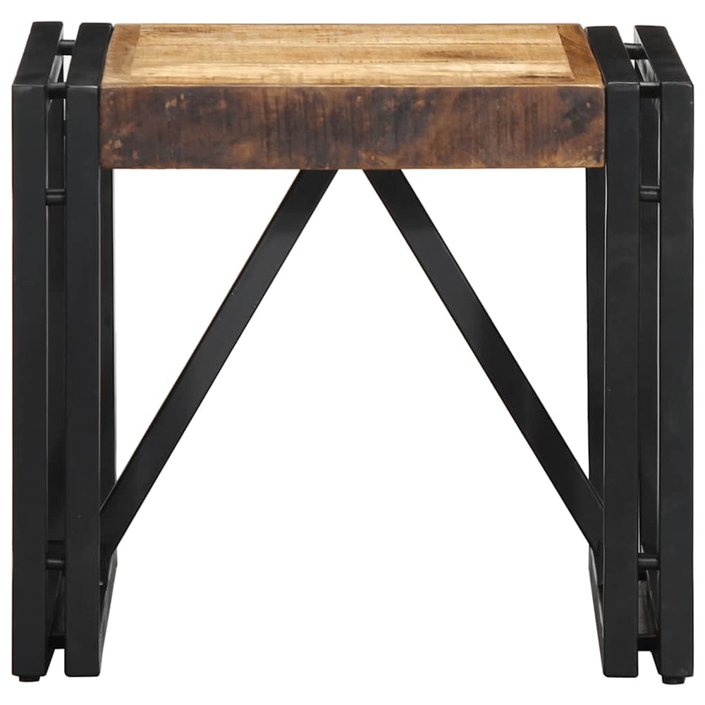 Couchtisch Mango Massivholz 40x40 cm